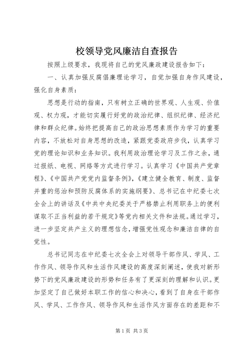 校领导党风廉洁自查报告.docx