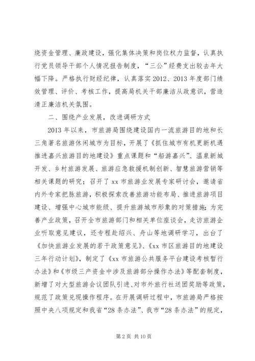 市旅游局党风廉政建设责任制落实情况汇报.docx