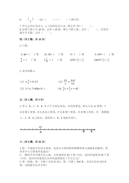 苏教版小升初数学模拟试卷带答案（能力提升）.docx