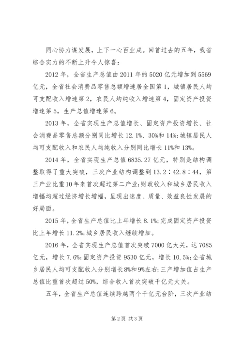 学习省第十三次党代会会议精神心得体会.docx