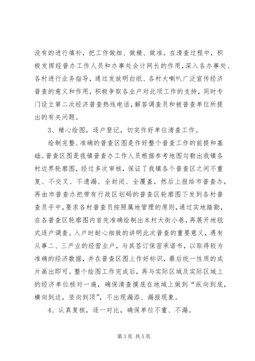 乡镇第二次经济普查总结.docx