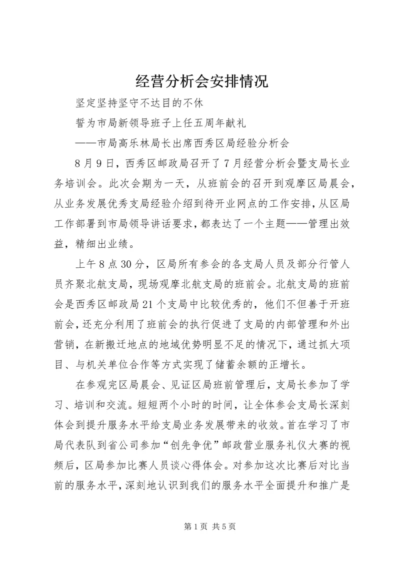 经营分析会安排情况 (3).docx