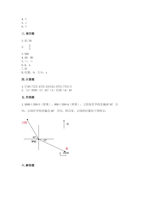 小学六年级上册数学期末测试卷含完整答案【全优】.docx