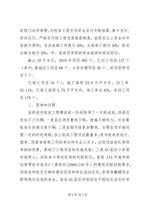 学校舍安全工程进展情况报告 (2).docx