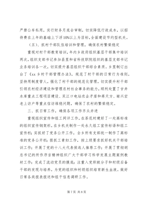 乡镇组织工作半年总结.docx