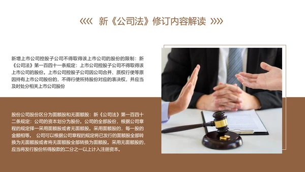 新《公司法》修订内容解读ppt课件模板