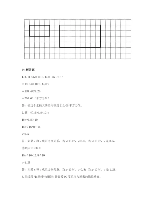 北师大版数学六年级下册期末测试卷带答案下载.docx