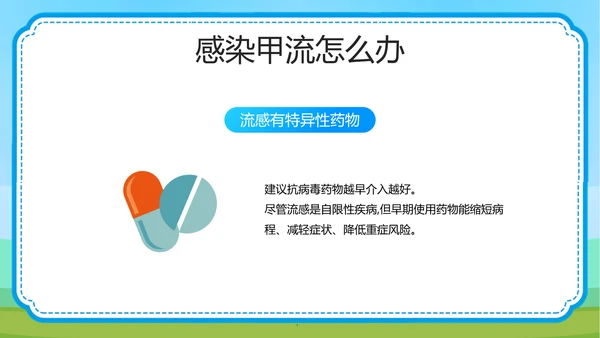 预防甲型流感病毒医学知识PPT模板