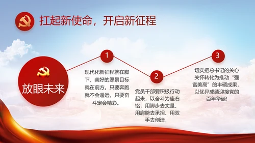 党建党支部年终工作总结汇报PPT党课