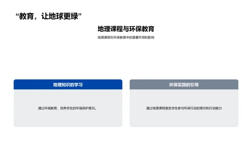 环境保护教学实践PPT模板