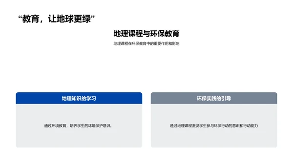 环境保护教学实践PPT模板