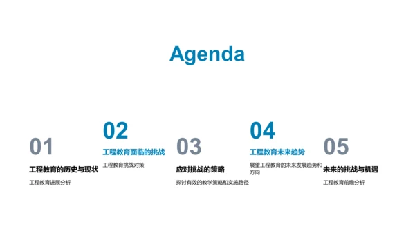 工程教育发展趋势PPT模板