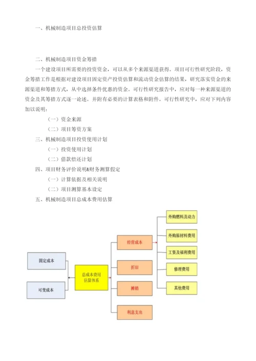 机械制造可研报告模板.docx