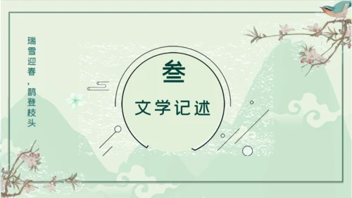 立春青山祥云通用PPT模板