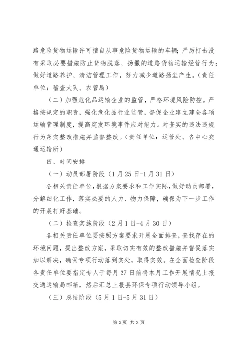 交通局环保大检查实施方案.docx