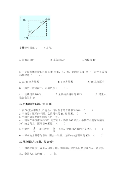 2022人教版六年级上册数学期末测试卷（网校专用）word版.docx