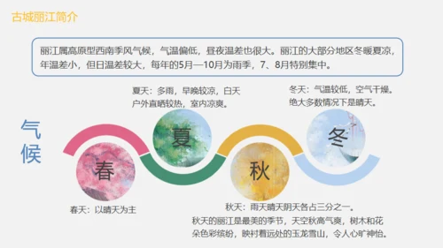 漫步丽江邂逅美好，丽江文旅通用PPT模板