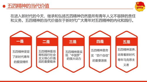 弘扬五四精神做新时代有为青年PPT