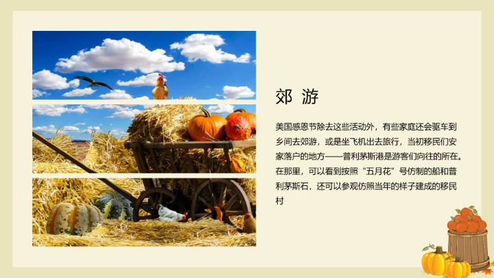 通用感恩节节日介绍PPT