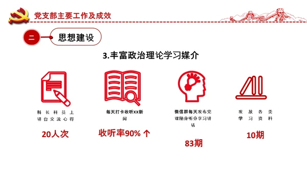 党委党支部书记述职报告工作总结全面从严治党党建经验PPT