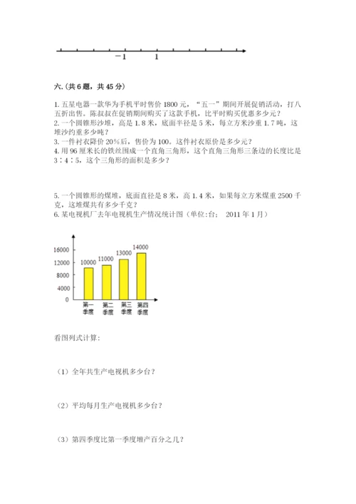 北京版数学小升初模拟试卷精品（模拟题）.docx