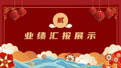 如虎添翼虎年主题年终工作总结PPT模板