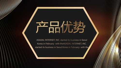 黑色炫酷公司产品介绍宣传通用PPT动态模板