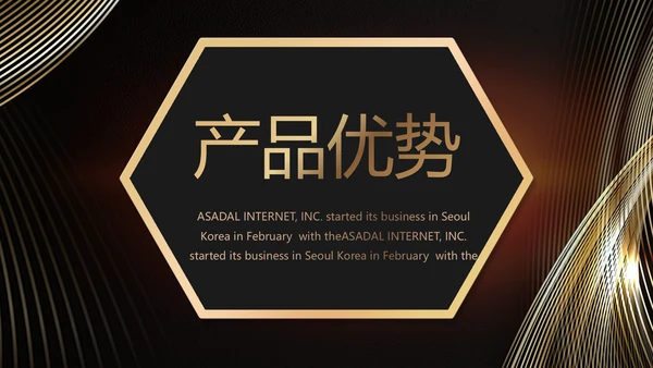 黑色炫酷公司产品介绍宣传通用PPT动态模板