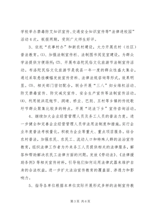 乡镇年度普法依法治理工作总结.docx