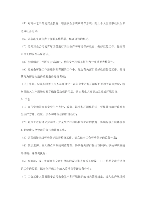 各职能部门安全环保职责.docx