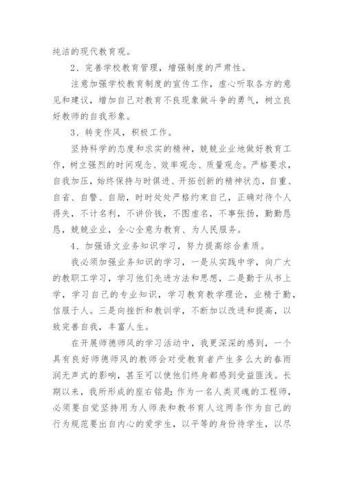 学校师德师风整改自查报告.docx