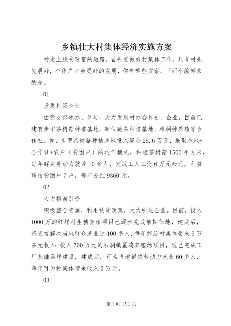 乡镇壮大村集体经济实施方案.docx