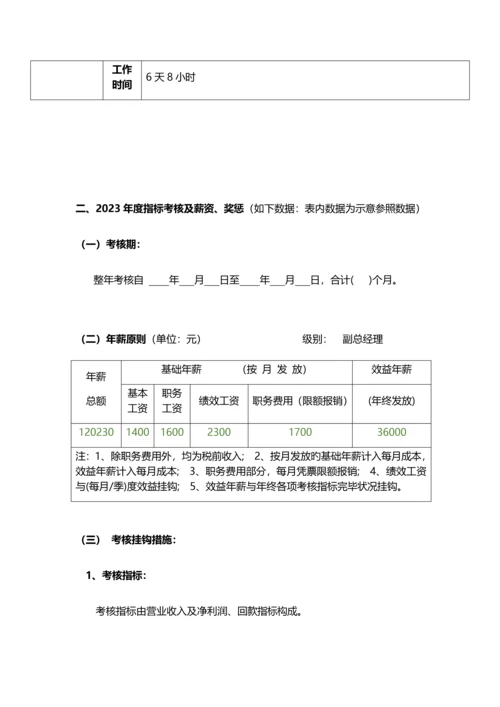 副总经理岗位说明书与考核方案.docx