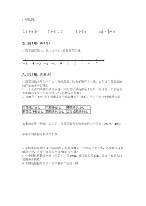 贵州省贵阳市小升初数学试卷带答案（轻巧夺冠）.docx