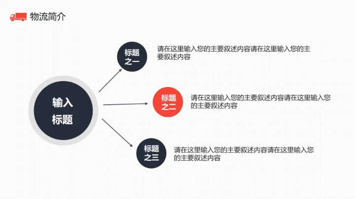 物流行业货运物流运输公司企业介绍简介PPT模版