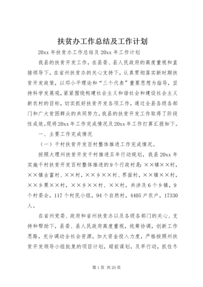 扶贫办工作总结及工作计划.docx