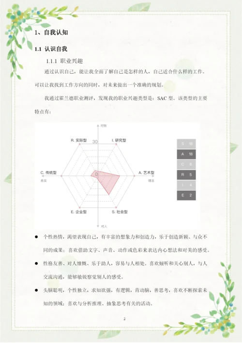20页7100字审计专业职业生涯规划.docx