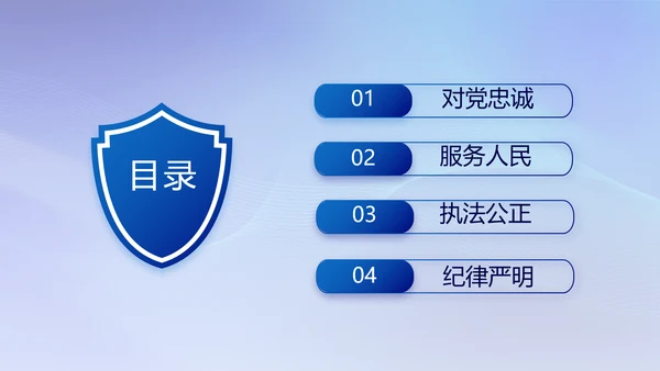 蓝色大气民警年终工作总结动态PPT