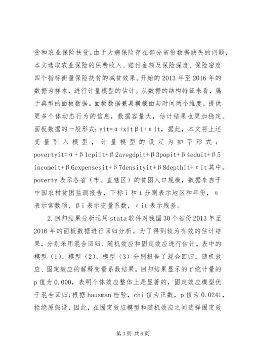 保险扶贫减贫效果分析.docx