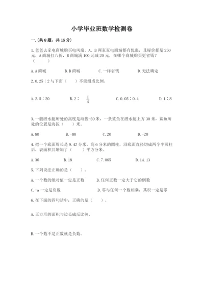 小学毕业班数学检测卷（培优b卷）.docx