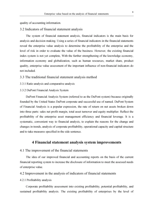 财务外文翻译--基于财务报表分析企业价值.docx