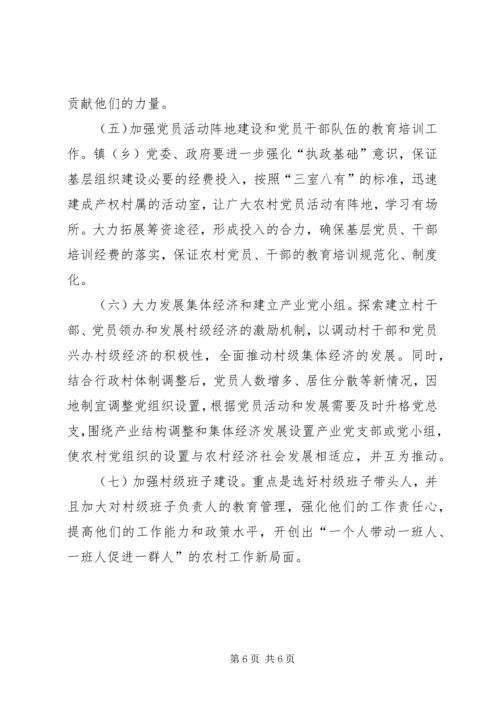 村级党组织建设调查思考.docx