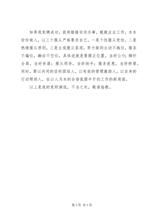 医院副院长职务竞职演讲稿 (5).docx