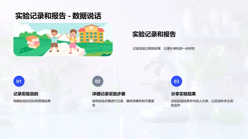 小学科学实验课PPT模板