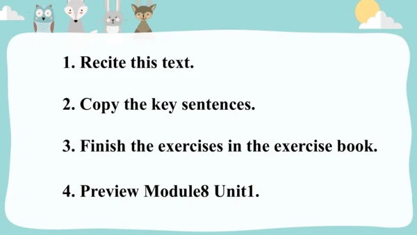 Module7 Unit 2 I'll be home at 7 o'clock.课件(共31张PP