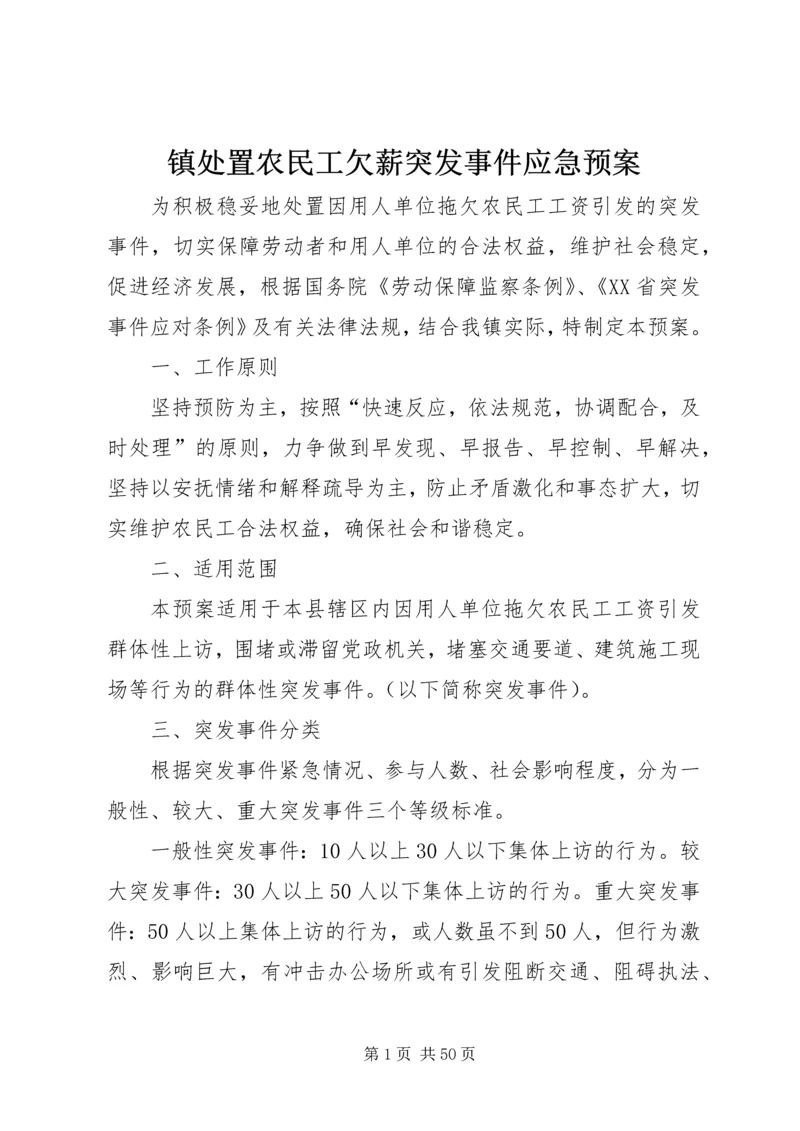 镇处置农民工欠薪突发事件应急预案.docx