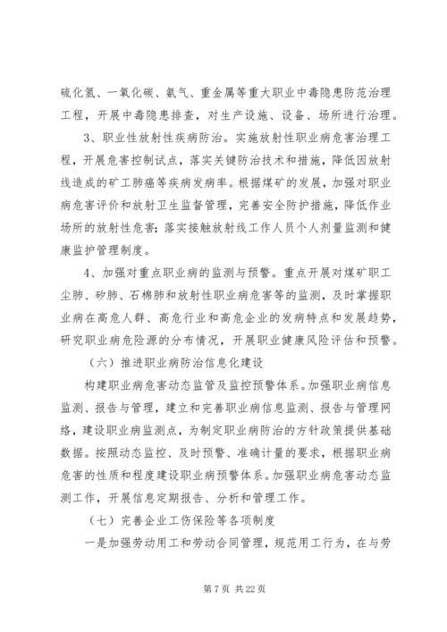 职业病危害防治规划、年度计划和实施方案(最新).docx