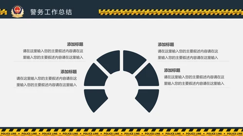 庄严大气公安警察工作总结案件汇报PPT模板
