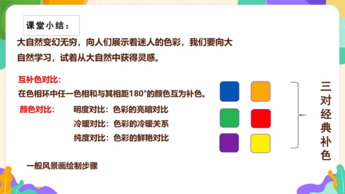 【大单元教学】第1课自然的色彩 课件（31页）--人美2024版七年级上册