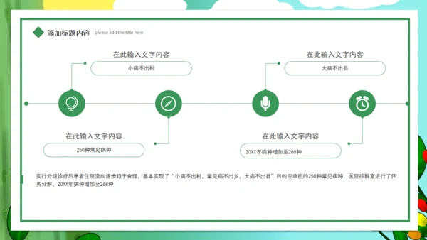 用心服务医疗爱心通用PPT模板